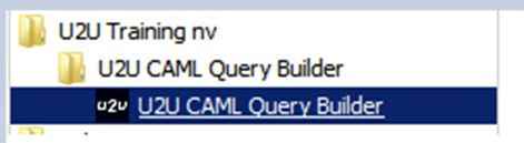 U2U CAML Query Builder